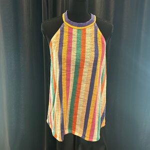 BiBi Multicolor Striped Tank Top